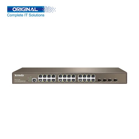 Tenda TEG3224P 24-Port 10/100/1000Mbps 4 Shared PoE Switch