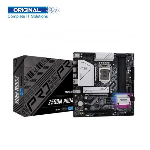 ASRock Z590M Pro4 Intel 10th and 11th Gen ATX Motherboard