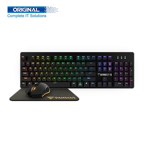 Gamdias HERMES P1B 3-IN-1 RGB  Mechanical Gaming Combo