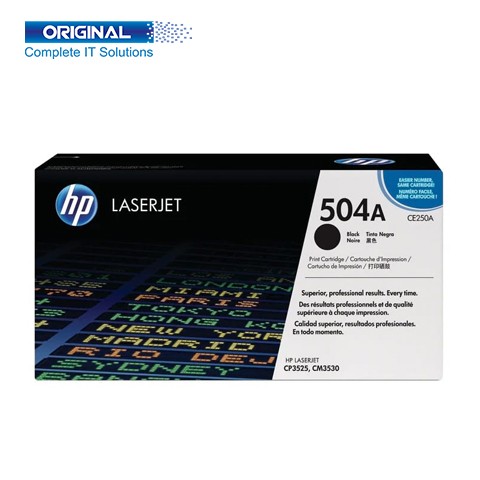 HP 504A Black Original Color LaserJet Toner (CE250A)