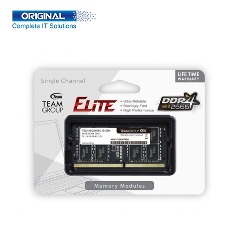 Team Elite 16GB 2666MHz DDR4 Laptop Ram