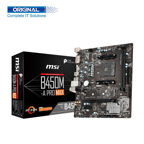 MSI B450M-A PRO MAX DDR4 AMD AM4 Socket M-ATX Motherboard