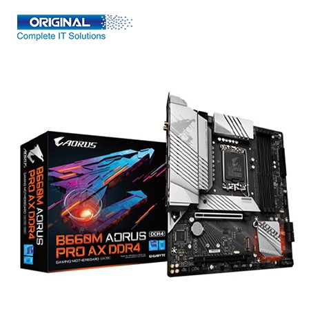 Gigabyte B660M Aorus Pro AX DDR4 12th Gen Micro ATX Motherboard