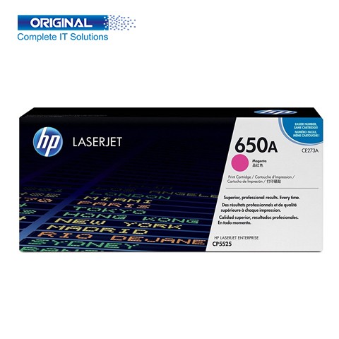 HP 650A Magenta Original Color LaserJet Toner (CE273A)