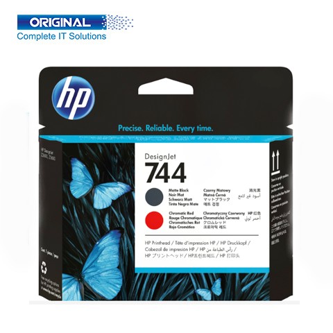 HP 744 Matte Black/Chromatic Red DesignJet Printhead F9J88A