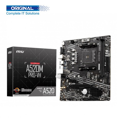 MSI A520M PRO-VH AMD AM4 Micro-ATX Motherboard