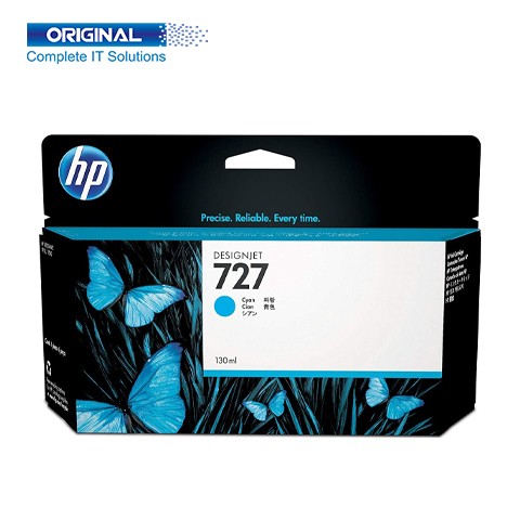 HP 727 130-ml DesignJet Cyan Ink Cartridge B3P19A