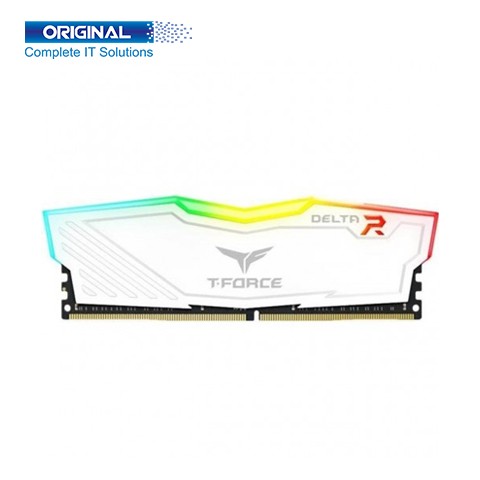 Team Delta RGB White 8GB DDR4 3600MHz Desktop Ram
