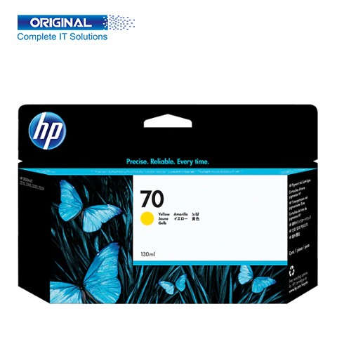 HP 70 130-ml Yellow DesignJet Ink Cartridge C9454A