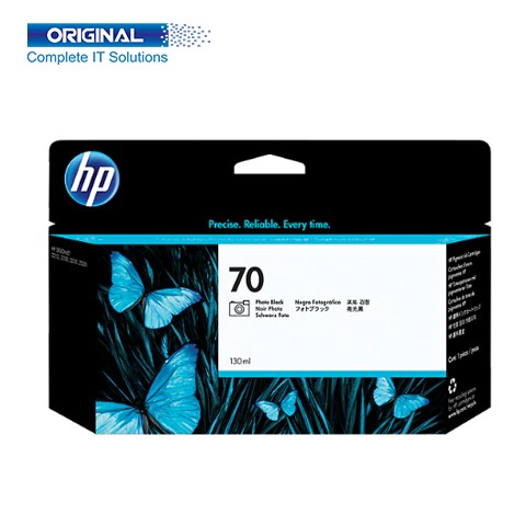 HP 70 130-ml Photo Black DesignJet Ink Cartridge