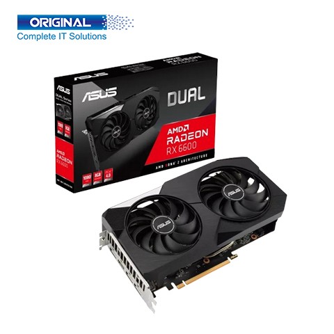 ASUS Dual Radeon RX 6600 8GB GDDR6 Graphics Card