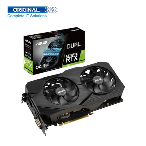 ASUS Dual GeForce RTX 2060 EVO OC Edition 6GB GDDR6 Graphics Card