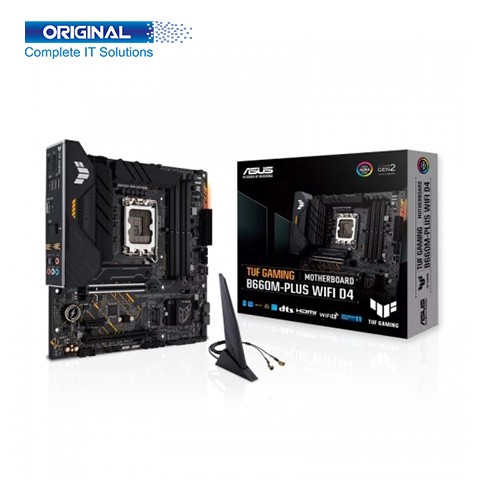 ASUS TUF GAMING B660M-PLUS WIFI D4 12th Gen mATX Motherboard