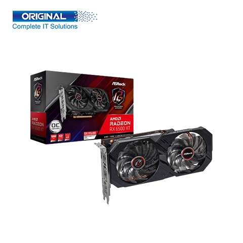 ASRock AMD Radeon RX 6500 XT Phantom Gaming D 4GB OC Graphics Card