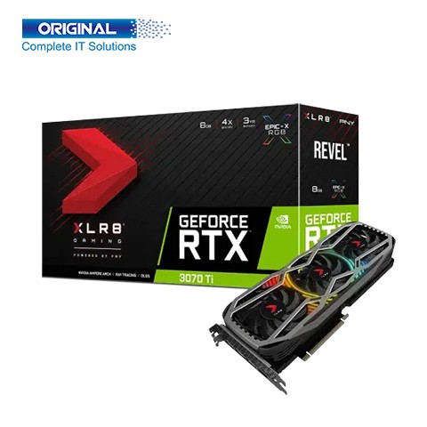 PNY GeForce RTX 3070 Ti 8GB XLR8 Gaming REVEL EPIC-X RGB Triple Fan GDDR6X Graphics Card