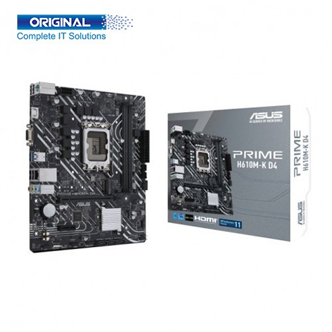 ASUS PRIME H610M-K D4 12th Gen mATX Motherboard