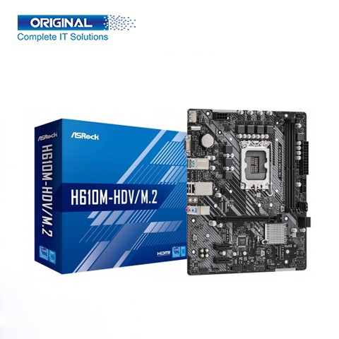 ASRock H610M-HDV/M.2 12th Gen Micro ATX Motherboard