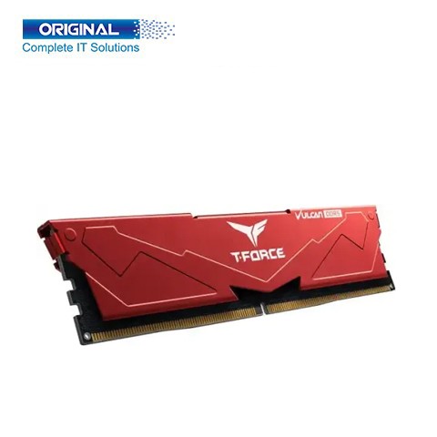 Team VULCAN RED 32GB (16x2) DDR5 5600MHz Gaming Desktop RAM