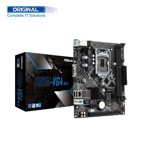 ASRock H81M-VG4 R4.0 4th Gen Micro ATX Motherboard