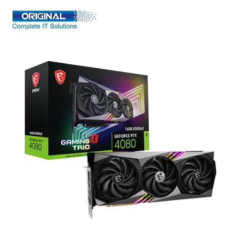 MSI GeForce RTX 4080 16GB GAMING X TRIO GDDR6X Graphics Card