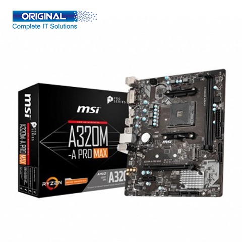 MSI A320M-A PRO MAX DDR4 AMD AM4 Socket Motherboard