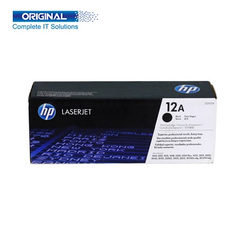 HP 12A Black Original LaserJet Toner (Q2612A)