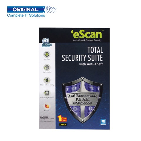 eScan Total Security 1 User 1 Year