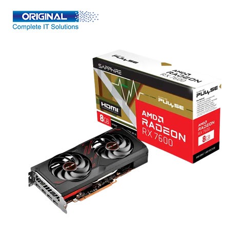 Sapphire PULSE AMD Radeon RX 7600 Gaming OC 8GB GDDR6 Graphics Card