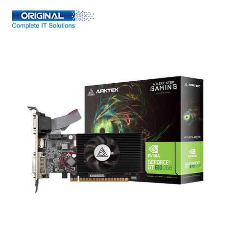 ARKTEK GeForce GT610 2GB DDR3 Low Profile Graphics Card