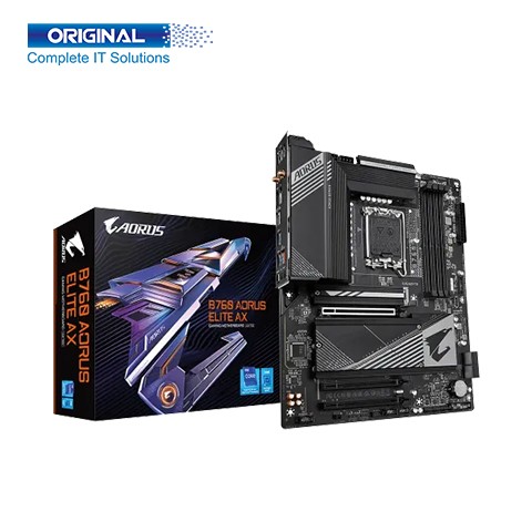 Gigabyte B760 AORUS ELITE AX Wi-Fi DDR5 13th and 12th Gen Motherboard