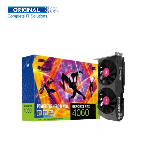 ZOTAC GAMING GeForce RTX 4060 8GB OC Spider-Man: Across The Spider-Verse Bundle Graphics Card