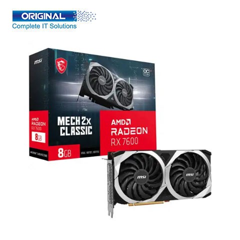 MSI Radeon RX 7600 MECH 2X CLASSIC 8GB OC Graphics Card