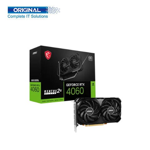 MSI GeForce RTX 4060 VENTUS 2X BLACK 8GB OC Graphics Card