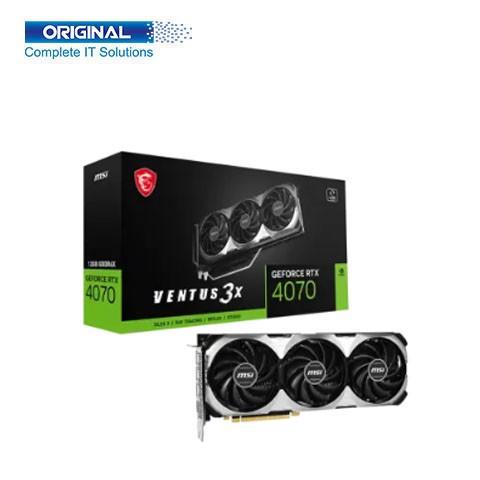 MSI GeForce RTX 4070 VENTUS 3X 12GB GDDR6X Graphics Card