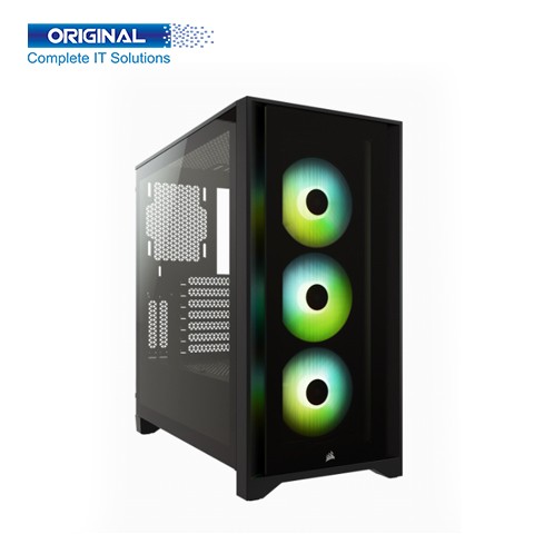 Corsair iCUE 4000X RGB Mid-Tower ATX Black Casing