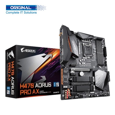 Gigabyte H470 Aorus Pro AX WiFi 10th Gen Intel LGA1200 ATX Motherboard