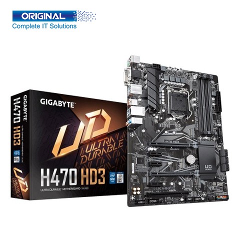 Gigabyte H470 HD3 DDR4 10th Gen Intel LGA1200 Socket ATX Motherboard
