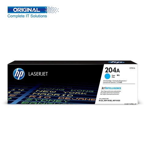 HP 204A Cyan Original Color LaserJet Toner (CF511A)