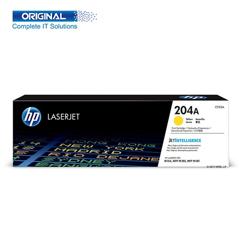 HP 204A Yellow Original Color LaserJet Toner (CF512A)