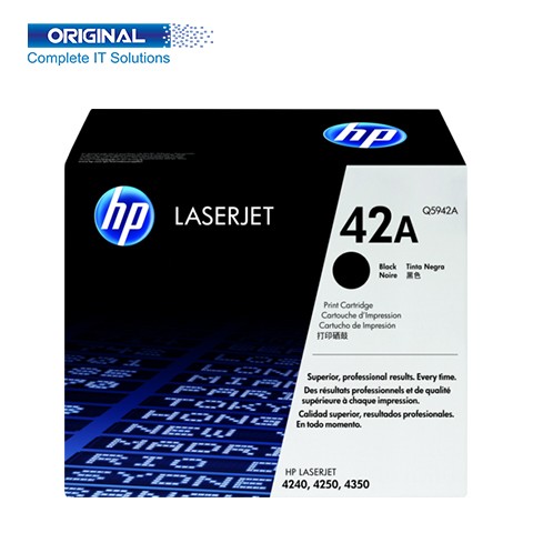 HP 42A Black Original LaserJet Toner (Q5942A)