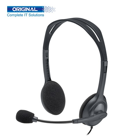 Logitech H111 Stereo Single Port Black Headphone