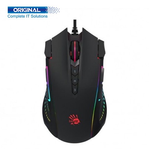 A4Tech Bloody J90S 2-Fire RGB Animation Black Gaming Mouse